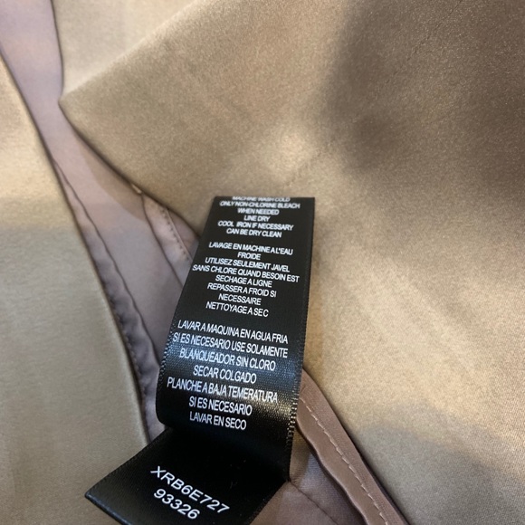 BCBG V-Neck Sleeveless Sash Satin Mini Dress Sz 2 - Picture 7 of 9